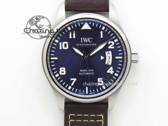 MIROTIME 0311 Big Pilot IW501005 Real Bronze ZF 1:1 Best Edition Black Dial on Brown Leather Strap A Sleek 7192